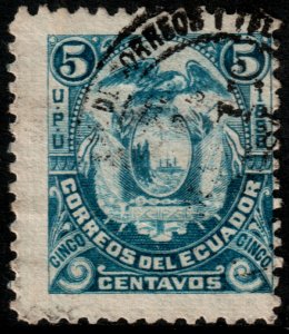 ✔️ ECUADOR 1896 - COAT OF ARMS EAGLE NO WM - SC. 62C [042] 2ND CH