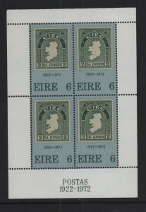 Ireland   #326a  MNH  1972  sheet  anniversary 1st Irish postage stamp