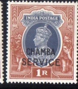 INDIA - CHAMBA-  SG NO 083  FINE MM WHITE GUM  CV 2000/-