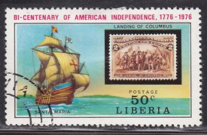 Liberia 708 American Revolution Bicentennial 1975