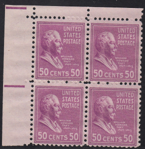 United States  P# Block of 4, Taft, See Description