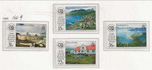 SOUTH GEORGIA Sc 166-9 MNH issue of 1993 - LOCAL PLACES 