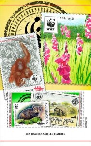 Guinea - 2023 Stamps on Stamps, Turtle - Stamp Souvenir Sheet - GU230216b