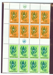 United Nations--New York #139-140 Mint (NH) Single (Complete Set)