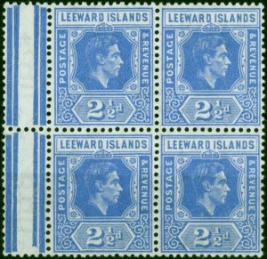 Leeward Islands 1942 2 1/2d Light Bright Blue SG105a V.F MNH