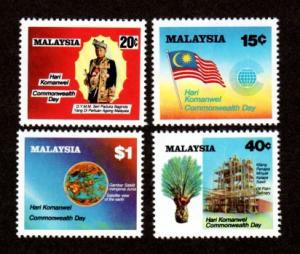 Malaysia # 250-253 Mint Commonwealth Day!