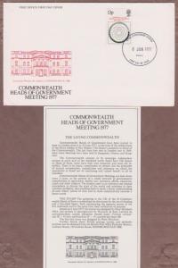 UK # 815 , Commonwealth Heads of Government FDC - I Combine S/H