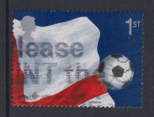 Great Britain  #2056b used  2002  world cup soccer 1st