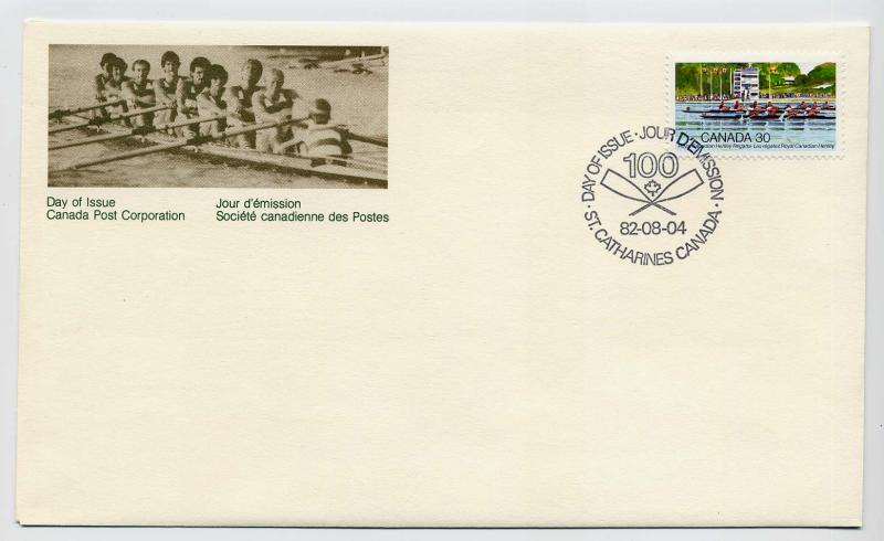 Canada First day cover #968, Royal Canadian Henley Regatta