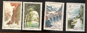 China PRC 1972 Sc.1104-1107 Workers on Cliffs China Post N12 MNH