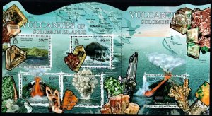 SOLOMON ISLANDS 2012 VOLCANOS MNH