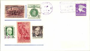 VINTAGE US SLOGAN CANCEL COVER ITALIAN HERITAGE AND CULTURE  1981