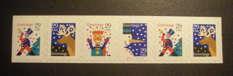 Scott 2799-802, 29c Christmas, PNC6, #V1111111 MNH NICE