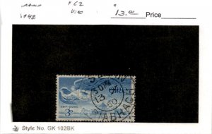 Ireland, Postage Stamp, #C2 Used, 1949 Airmail, Lough Derg (AJ)