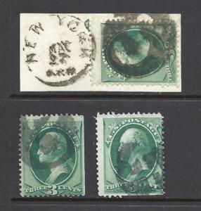 ~Selection of US Classic Postage Stamps w/Attractive 1800s Fancy Cancels