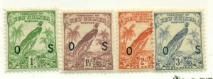 NEW GUINEA #O23-5, 27, Mint Hinged, Scott $69.00