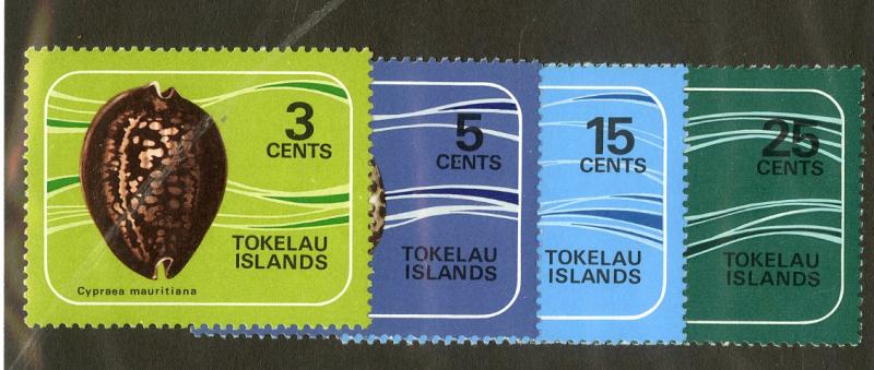 Tokelau 41-44 MNH SCV $6.45 BIN $3.25 MARINE LIFE