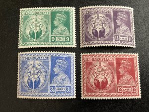 India Scott 195-198 Mint