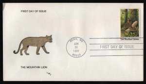 #1924 18c Habitat Preservation, LWJ-Hand Cancel FDC **ANY 5=FREE SHIPPING**