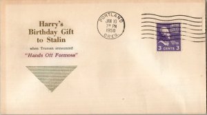 United States Oregon Portland 1950 machine  Harry's Birthday Gift to Stalin H...