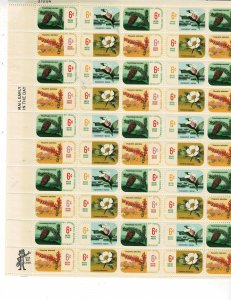 Botanical Congress 6c US Postage Sheet VF MNH #1376-79