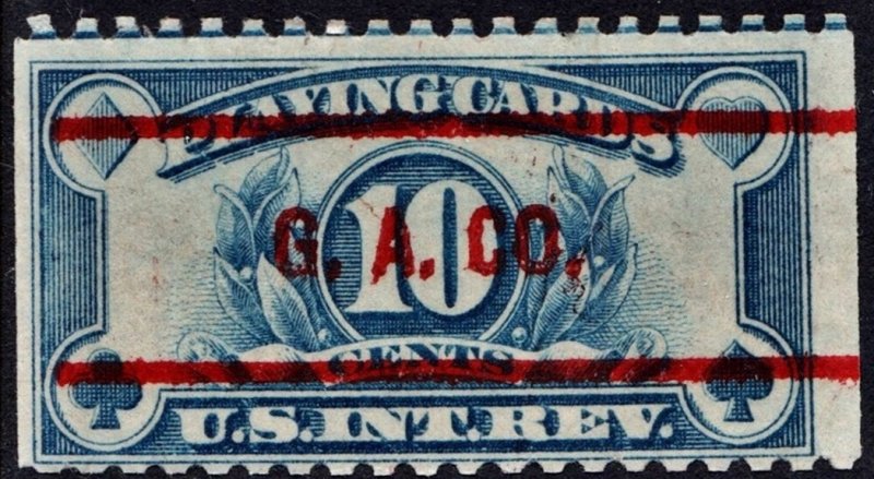 SC#RF23 Playing Card Stamp: Precancel G.A.Co. (1929) OG