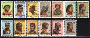 Angola #419-32B ~ Short Set 13 of 16 ~ Women Portraits ~ Mint, NH  (1961)