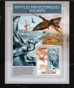 TOGO 2013 PREHISTORIC REPTILS MINT VF NH O.G S/S (24TO)