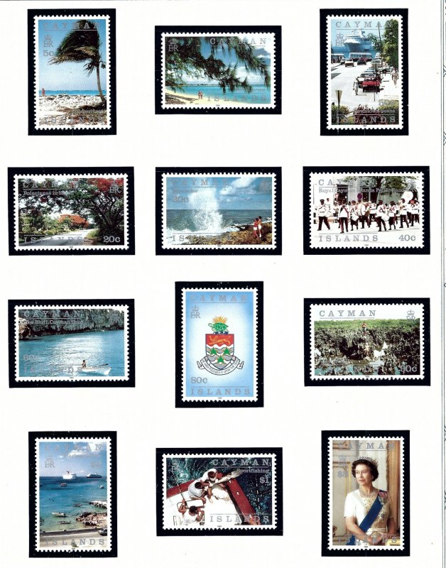 Cayman Is 636-47 MNH 1991 Island Scenes    (KA)