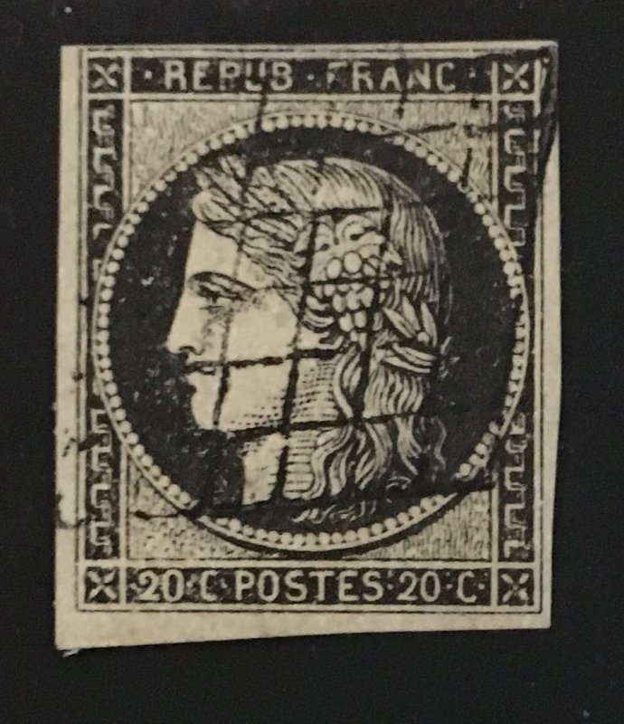 France Sc. #3, used