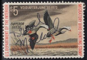 U.S. Scott #RW39 $5 Duck Stamp - Used Single