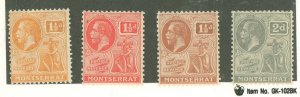 Montserrat #58-61 Mint (NH) Single (King)