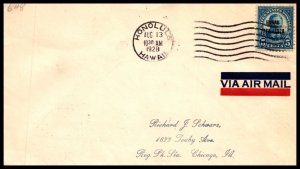 Scott 648 5 Cents Roosevelt Hawaii Overprint FDC SCV $25.00