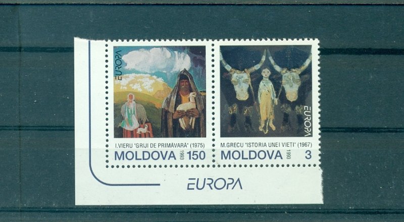 Moldova - Sc# 111-2. 1993 EUROPA> MNH $4.15.