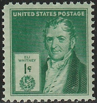 889 MNH single Eli Whitney - no per item S&H fee