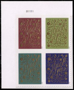 US #5519-5522 Thank You P# Block of 4; MNH