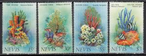 Nevis - 1983 Corals Sc# 163/166 - MNH (392N)