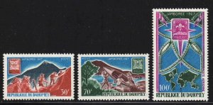 Dahomey #239-40, C59 ~ Cplt Set of 3 ~ Boy Scout Jamboree ~ Mint, NH   (1967)