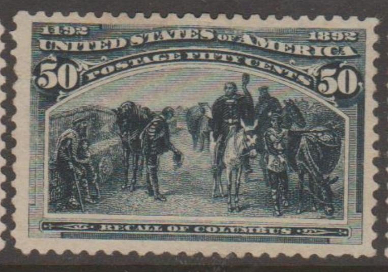 U.S. Scott #240 Columbus Stamp - Used Single - IND