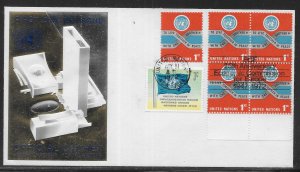 United Nations 146 1c Definitive 2nd Printing First Day of Use 5/11/72