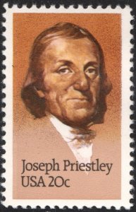 SC#2038 20¢ Joseph Priestley Single (1983) MNH