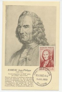 Maximum card France 1953 Jean-Philippe Rameau - Composer