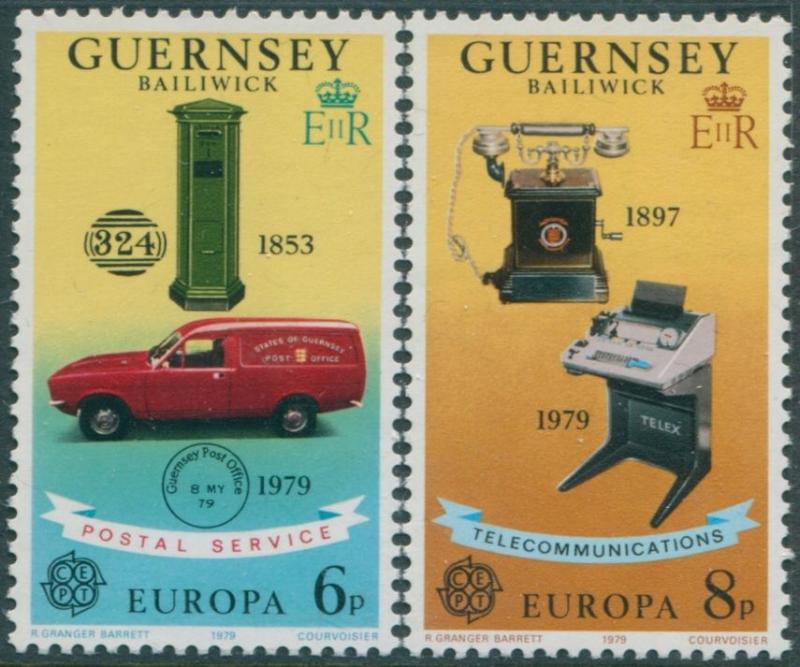 Guernsey 1979 SG201-202 Europa communications set MNH