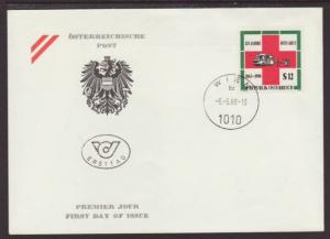 Austria 1427 Red Cross 1988 U/A FDC 