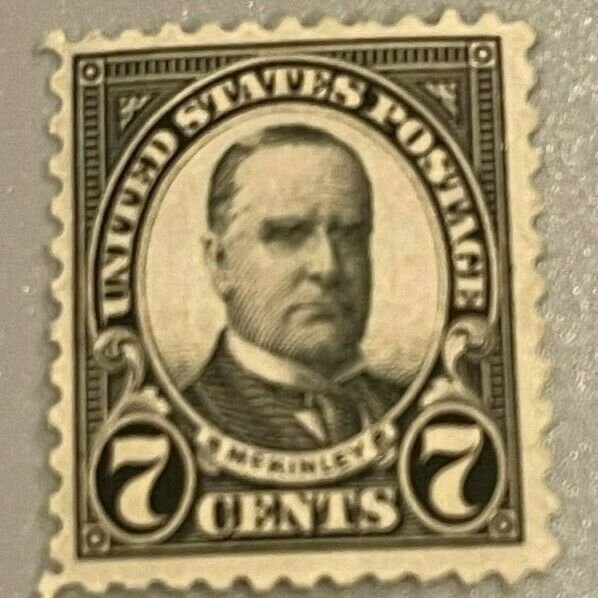 Scott#: 639 - William McKinley 7c 1927 MHOG single stamp - Lot 18