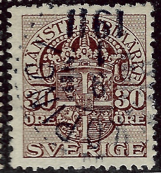 Sweden SC O37 Used F-VF...fill a solid spot...