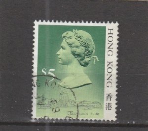 Hong Kong  Scott#  501  Used  (1987 Queen Elizabeth II)