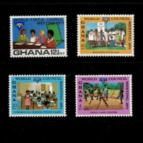 Ghana 1970 - World Council Meeting - Set of 4 Stamps - Scott #426-9 - MNH