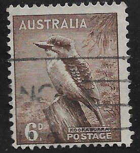 Australia #173 6p Birds - Kookaburra - Kingfisher