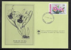 Just Fun Cover Nicaragua #C968 FDC Royal Horticultural Society (my5374)